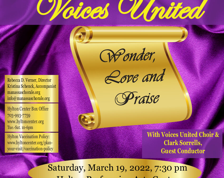 Voices United: Wonder, Love and Praise